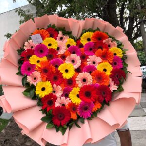 RAMO GERBERA GRANDE CORAZON